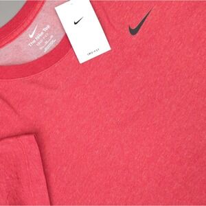 Nike Dri-FIT Shirt Mens 2XL Red Training Athletic Swoosh Logo Crewneck New